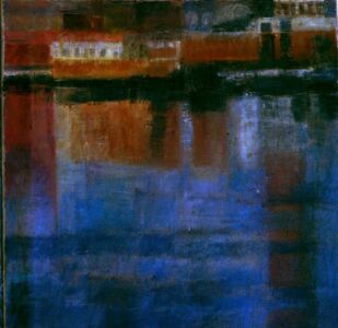 Boat Reflections 2000, Oil on canvas, 46x51cm