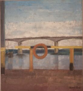 Through the Bridge 2000, Oil on canvas, 46x51cm