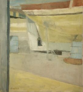 Yellow Boat 2000, Oil on canvas, 46x51cm