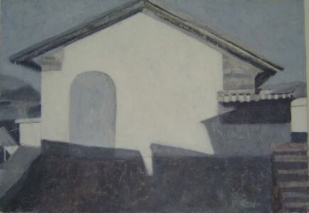 Village near Dali 2004, Oil on canvas, 25x35cm