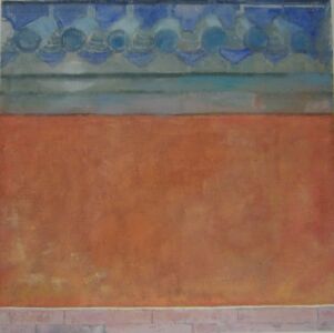Red Wall: Forbidden City 2005, Oil on canvas, 25x25cm