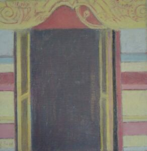 Shrine Door: Yunnan 2005, Oil on canvas, 24x24cm