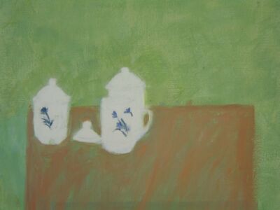 Tea Garden: Songpan 2005, Oil on canvas, 22x35cm
